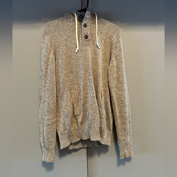 H&M - Gray Knit Hooded Sweater Relaxed Fit (Size M) - Picture 1 of 12
